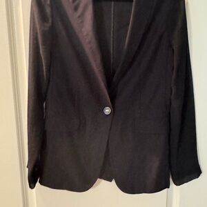 Chico's Black Blazer Classic Tailored Suit Jacket